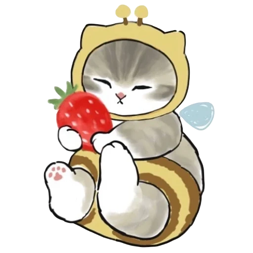 the animals are cute, cats mofu sand 2, cats mofu sand 3, drawings of cute cats, charming kittens