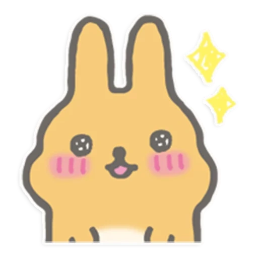 joli, chat, lapin, lapin, lapin emoji coréen