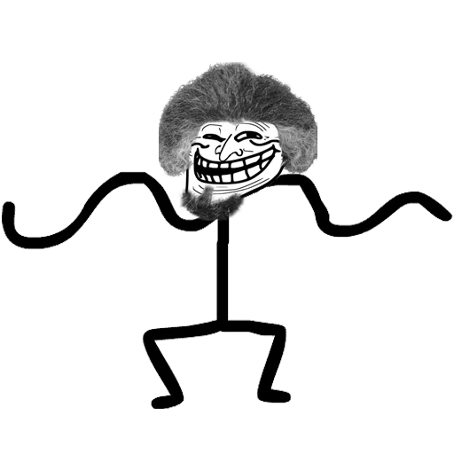 un meme, i troll, troll stickman, faccia di troll meme, troll danzanti