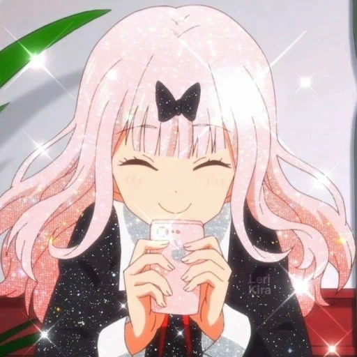 anime girl, fujiwara chika, anime fujiwara, personaggio di anime, anime fujiwara chika