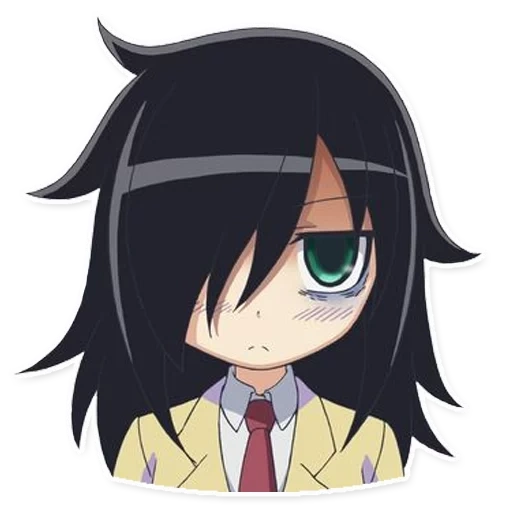 anime tomoko, anime hikka tomoko, tomoko kuroki è alcuni, anime di pollo tomoko, tomoko chickens anime look