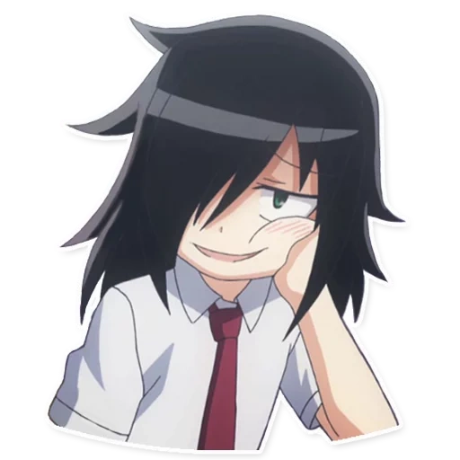 watamote, tomoko kuroki, watamote tomoko, tomoko chicken anime, tomoko chickens is a guy