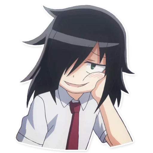 watamote, amigo de madera negra, agua hijo sabio, black wood friends anime, novio amigo de madera negra