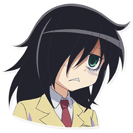 tomoko chan, tomoko kuroki, anime hikka tomoko, anime de poulet tomoko, look anime tomoko poulets