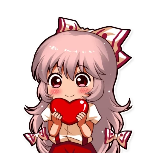 mokou fujiwara стикеры, аниме смайлы, аниме смайлики, охотник х охотник 3, mokou emote