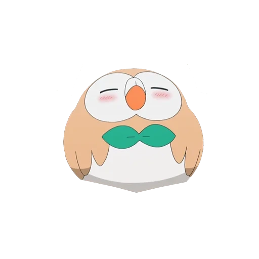 o anime é engraçado, rowlet pokemon, desenhos de pokémon