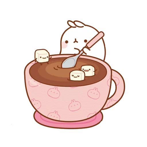 moland, kawaii food, cute pictures, cute kawaii drawings, coffee is sweet cartoon