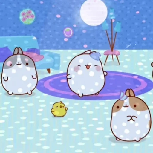 cat, moran, molang, moran game, moran animation series stills