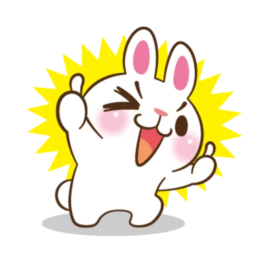 bunny, lovely, rabbit, funny bunny, line frends smiles