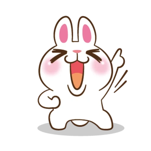 rabbit, rabbits pu, funny bunny, line frends smiles, animated rabbit