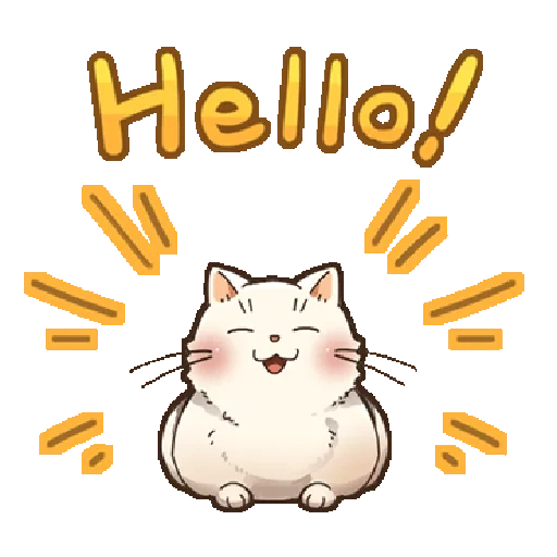 cat, cat, cute cats, sticker, kyki cat manga