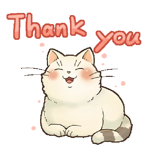 котик thank you, cat, милые рисунки, котик, кот
