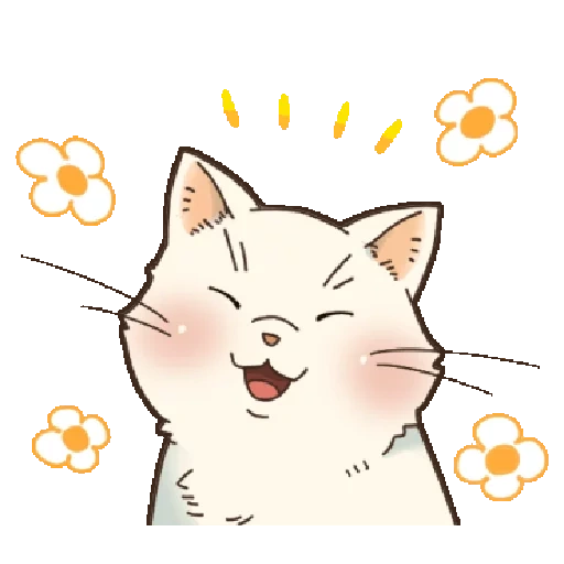 cat, fron cat, little kitten stickers, sticker cat, from