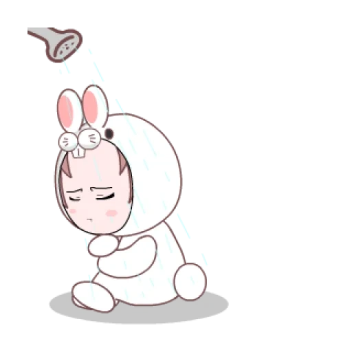 bts lápis jin bt21, direções de descontras, anime, rabbit branco, kawaii