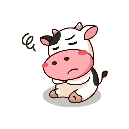 cow, корова, коровка му, kisaragi momo, корова милая рисунок