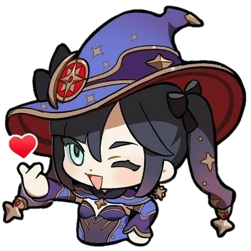 mona chibi, chibi raíz shen, genshin impact, mona raíz shen chibi, mona gensin corazón