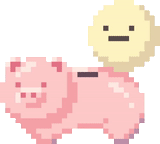 cochon, pixel, pixel art, cochon gif, cochon de pixel