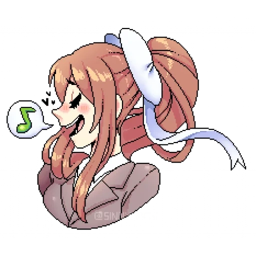 doki doki, monica marina marina, monika ddlk chibi, doki doki literatur, doki doki literature club