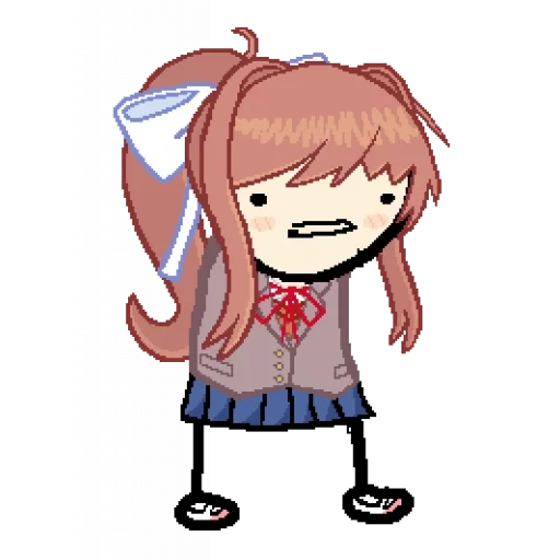 la figura, monica chibi, monica marina marina, monica ddlk chibi, monica chibi ddlc malfunzionamento