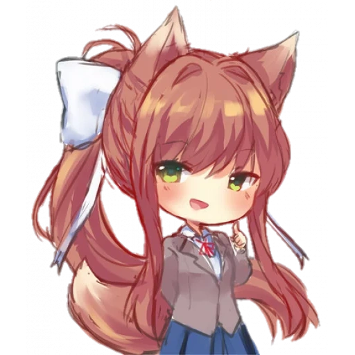 the surprise, doki doki, kleine schachtel, monica marina marina, monika ddlk chibi