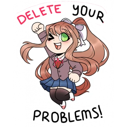 ddlc, doki doki, monica del ke, ddlc monika, monica ddlk red cliff