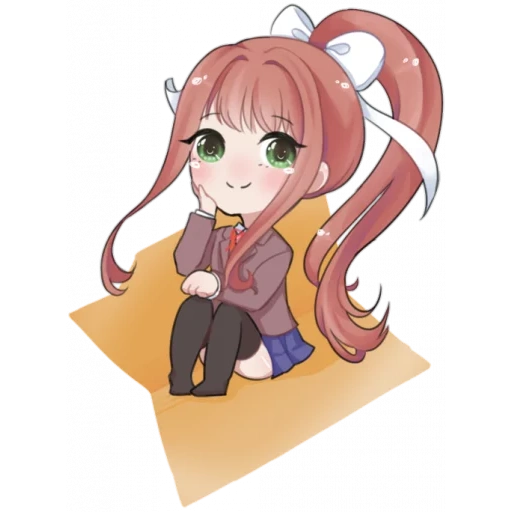 doki doki, monica ddlk chibi, natsuki doki doki, sastra doki doki, dermaga monica yang lucu