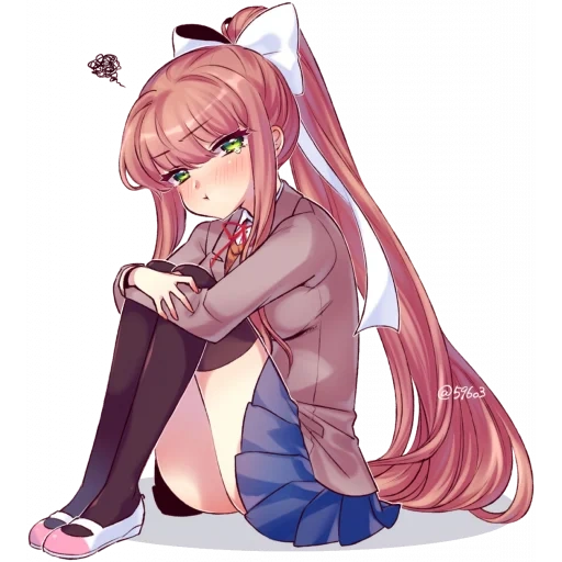 doki doki, monica marina marina, doki doki literature, carino monica marina marina, club doki doki literature