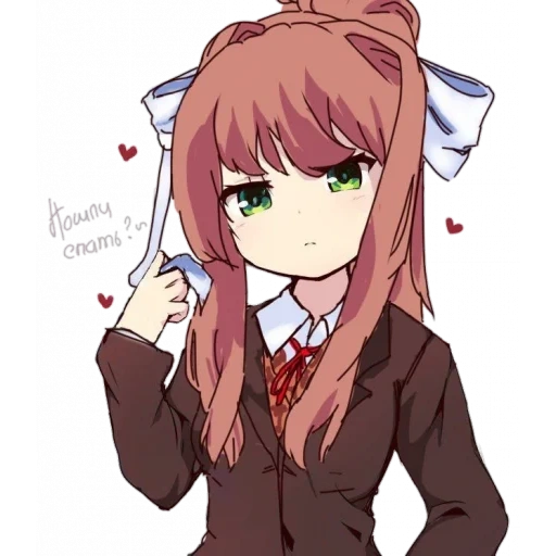 ddlc, quais de quais, d'accord, monica ddlk, littérature doki doki