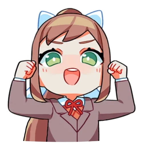 adesivos ddlk monica, adesivos para telegrama, docks docks adesivos, doki doki, monica doks