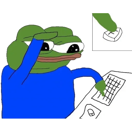 meme, pepe, pepe bader, pepe's autism, pepe is on the computer