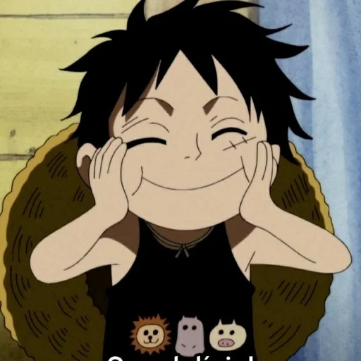 luffy, anime itu lucu, manki d luffy, luffy tersenyum, karakter anime