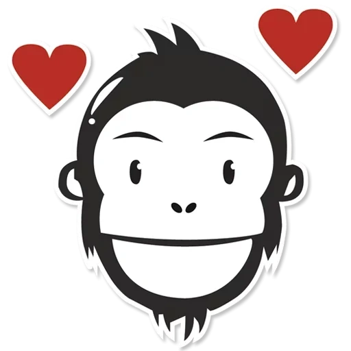 emoji, piring monyet