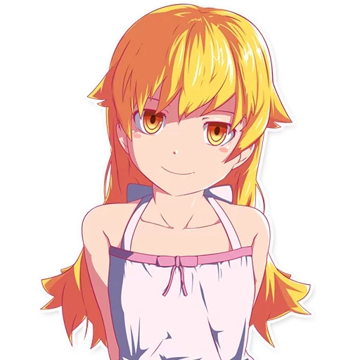 shinobu, le pneu est erroné, oshino shinobu, anime monogatari, shinobo est un anime