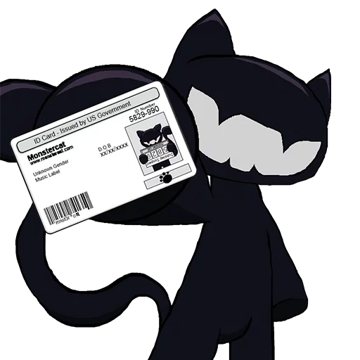 monstercat, kucing monster, siluman kucing macet, batim bandi demon, bandi mo demon