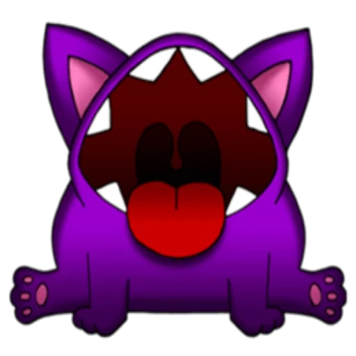 anime, gamercat, bastão, violet gremlin