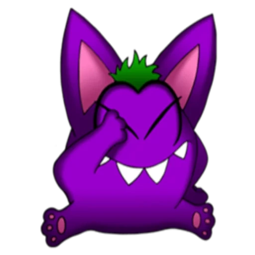 anime, purple gremlins, le pokémon violet gengar