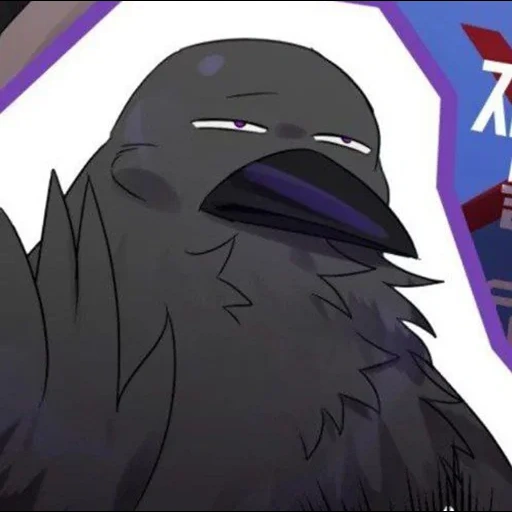 anime, crow, human, raven anime, dark anime