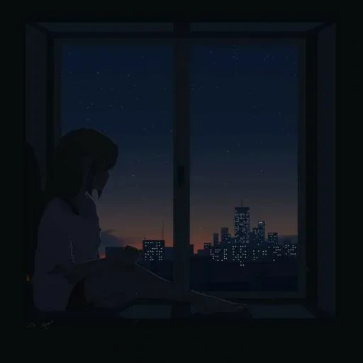 темнота, depress, alone эстетика, грустные аниме, anime sad girl