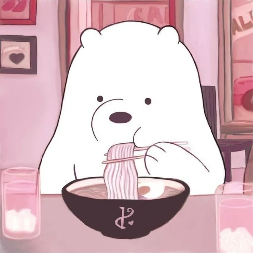 oso de hielo we bare bears, dibujos lindos de estética, toda la verdad sobre los osos, cultura estética, osos desnudos