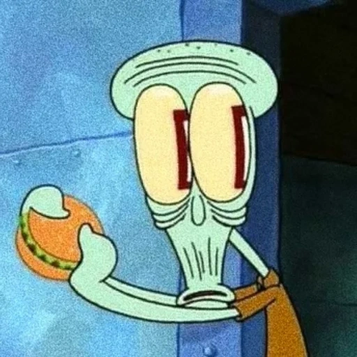 squidward, meme di spongebob, aglio squidward, stanco squidward, pantaloni spongebob square