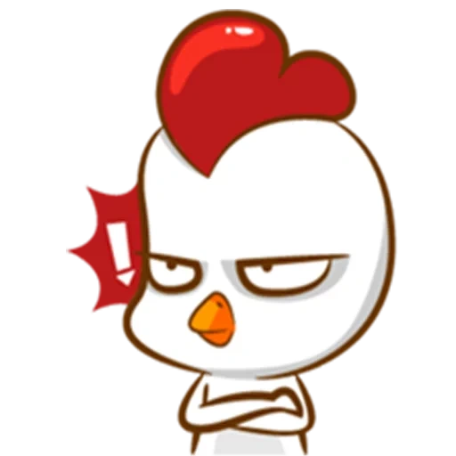 clipart, twitter, rooster smilik, poulet, staker