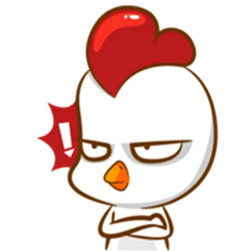 clipart, twitter, rooster smileik, ayam, staker