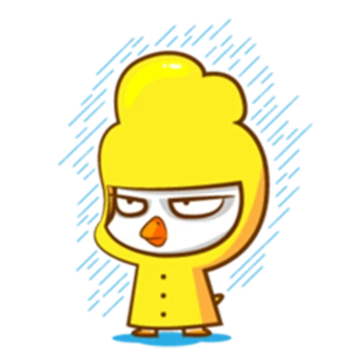 sticker for telegram chicken, drawing, cartoon drawings, yellow chicken stickers, anime