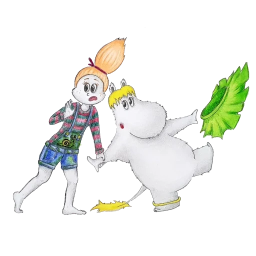 moomin, charakter, der hase von kindern, märchenhelden