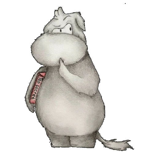 moomin, nilpferd, süßes nilpferd, figur hippo