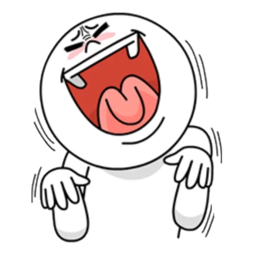 ting, funny, emoticon, line smiling face, emoji