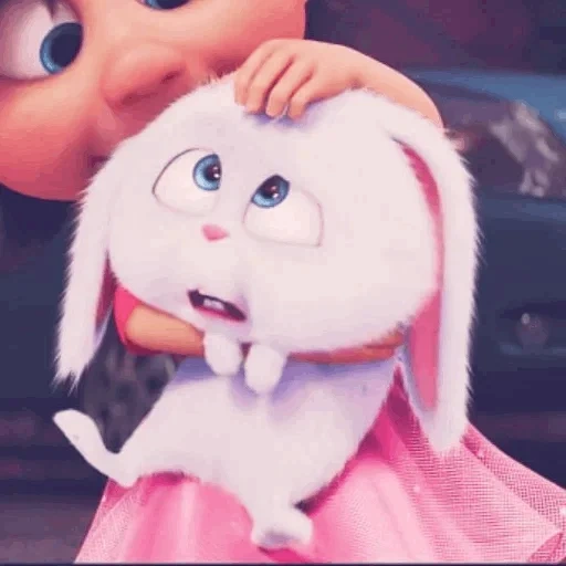 кролик снежок, зайка шнуфель, для детей мультики, кролик снежок мультфильм, тайная жизнь домашних животных кролик снежок