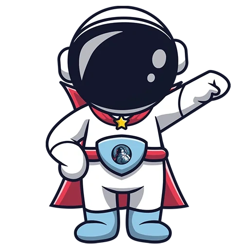 astronauta carino, astronauta adorabile, modello astronauta, astronauta di sfondo trasparente