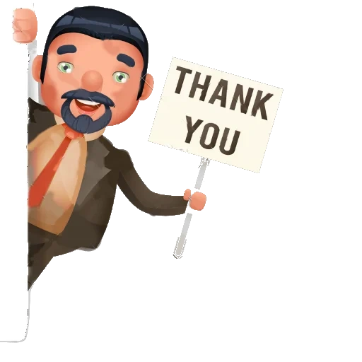 text, thank you man, round sticker, round thank you, vector illustration