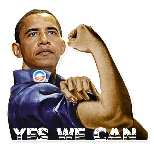 nous pouvons, barack obama, obama nous pouvons, mème nous pouvons le faire, obama 2008 oui nous pouvons
